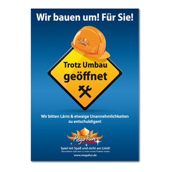 "Umbau" Infoplakat