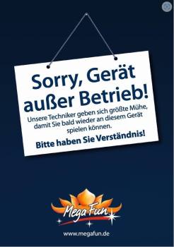 Schild "Gerät ausser Betrieb" - DIN A5