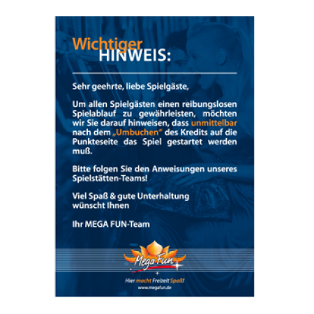 Umbuchen Infoplakat