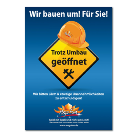 "Umbau" Infoplakat