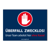 "Überfall zwecklos" Querformat
